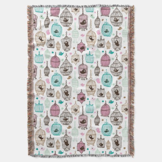 Vogelkäfig-Liebe scherzt Hintergrundmuster Decke (Vorderseite Vertikal)