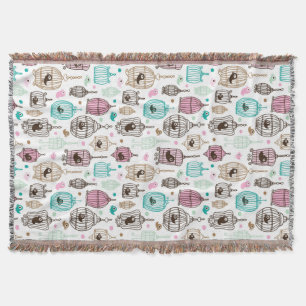 Vogelkäfig-Liebe scherzt Hintergrundmuster Decke