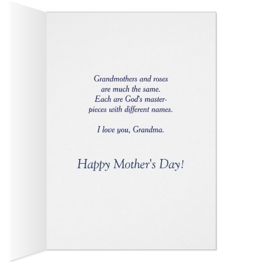 Vogelkäfig Muttertagskarte (Innen (Rechts))