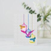 Vogelkäfig Postkarte (Stehend Vorderseite)