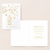 Vogelkäfig und Muttertag im Herzen Folienkarte (Anzeige)