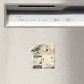 Vogelkäfig, Vintager französischer Vogel Magnet (In Situ (Geschirrspüler))