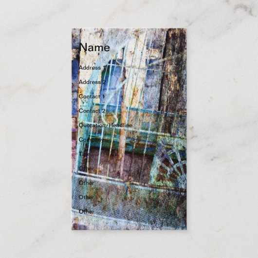 Vogelkäfig Visitenkarte (Vorderseite)