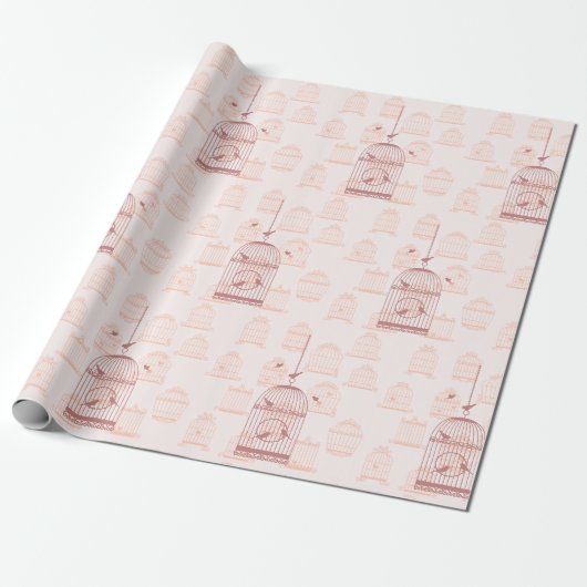 Vogelkäfige Geschenkpapier (Ungerollt)