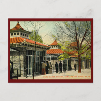 Vogelkäfige in Zoo, Cincinnati, OH Vintag Postkarte