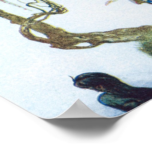 Vogelkäfige und Prinzessinnen Poster (Ecke)