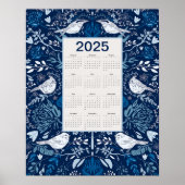Vogelkalender 2025 poster (Vorne)