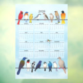 Vogelkalender 2026 fensteraufkleber (Blatt 3)