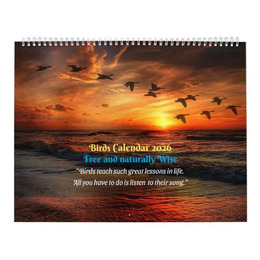 Vogelkalender 2026 - mit Bibelversen Kalender (Titelbild)