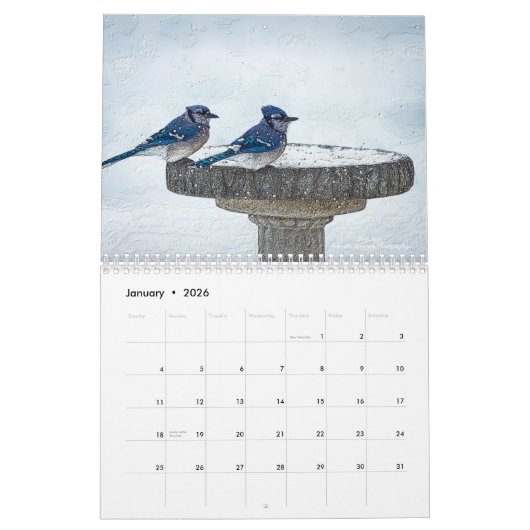 Vogelkalender Kalender (Jan 2026)