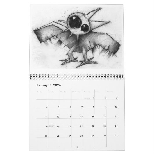 Vogelkalender Kalender (Jan 2026)