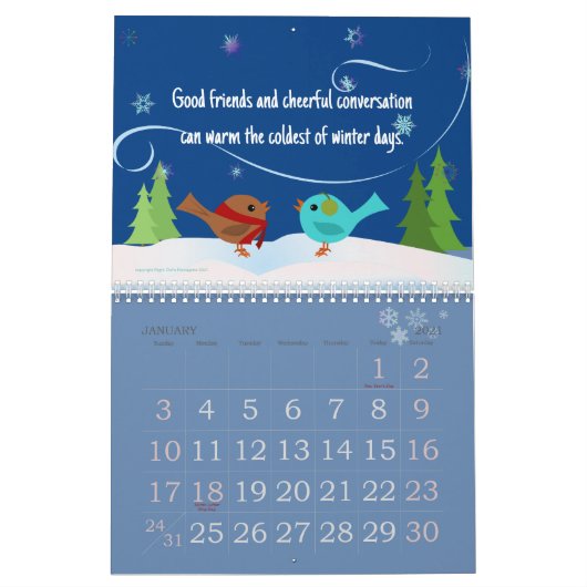 Vogelkalender Kalender (Jan 2021)