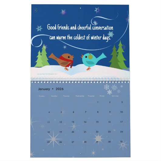 Vogelkalender Kalender (Jan 2026)