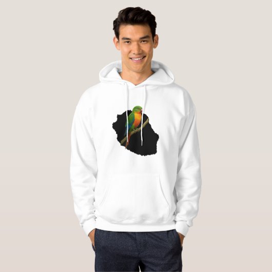 Vogelkarte Hoodie (Vorne ganz)