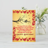 Vogelkarte Karte (Stehend Vorderseite)