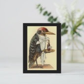 Vogelkellner Postkarte (Stehend Vorderseite)