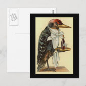 Vogelkellner Postkarte (Vorne/Hinten)