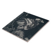 Vogelkick aus seinem Nest (von Jan Mankes) Fliese (Seite)