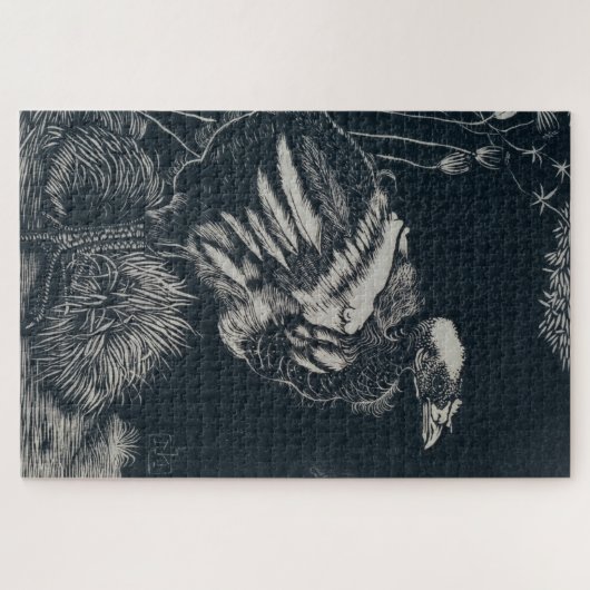 Vogelkick aus seinem Nest (von Jan Mankes) Puzzle (Horizontal)