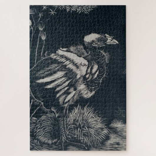 Vogelkick aus seinem Nest (von Jan Mankes) Puzzle (Vertikal)