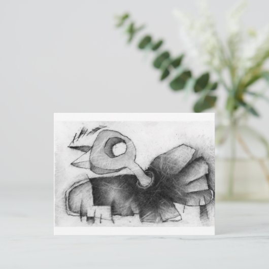 Vogelklappe Postkarte (Stehend Vorderseite)