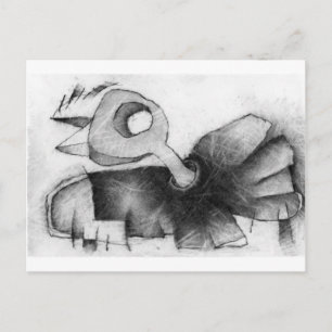 Vogelklappe Postkarte