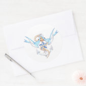 Vogelkleben Runder Aufkleber (Umschlag)