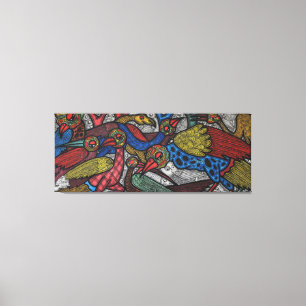 Vogelkonferenz Leinwanddruck