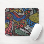 Vogelkonferenz Mousepad (Mit Mouse)