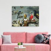 Vogelkonzert Leinwanddruck (Insitu (Wohnzimmer))