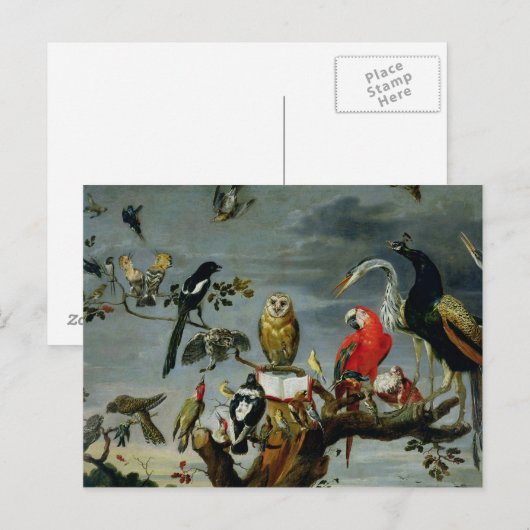 Vogelkonzert Postkarte (Vorne/Hinten)
