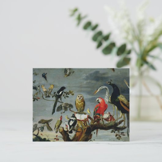 Vogelkonzert Postkarte (Stehend Vorderseite)