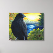 Vogelkrähe Leinwanddruck (Vorderseite)