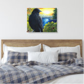 Vogelkrähe Leinwanddruck (Insitu (Schlafzimmer))