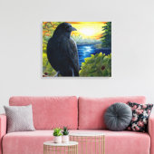 Vogelkrähe Leinwanddruck (Insitu (Wohnzimmer))
