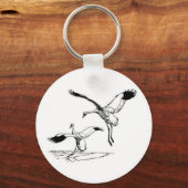 Vogelkranich Schlüsselanhänger (Vorderseite)