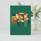 Vogelkunst Dankeskarte (Stehend Vorderseite)