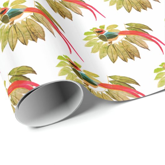 Vogelkunst Geschenkpapier (Rolleneckpunkt)