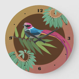 Vogelkunst Große Wanduhr