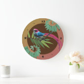 Vogelkunst Große Wanduhr (Zuhause)