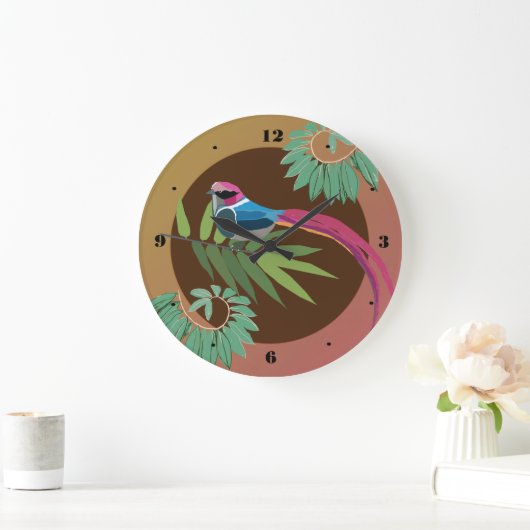 Vogelkunst Große Wanduhr (Zuhause)