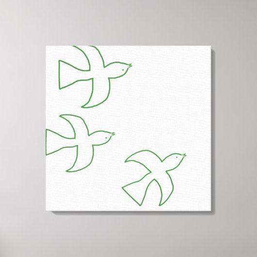 Vogelkunst Leinwanddruck (Vorderseite)