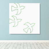 Vogelkunst Leinwanddruck (Insitu (Holzboden))