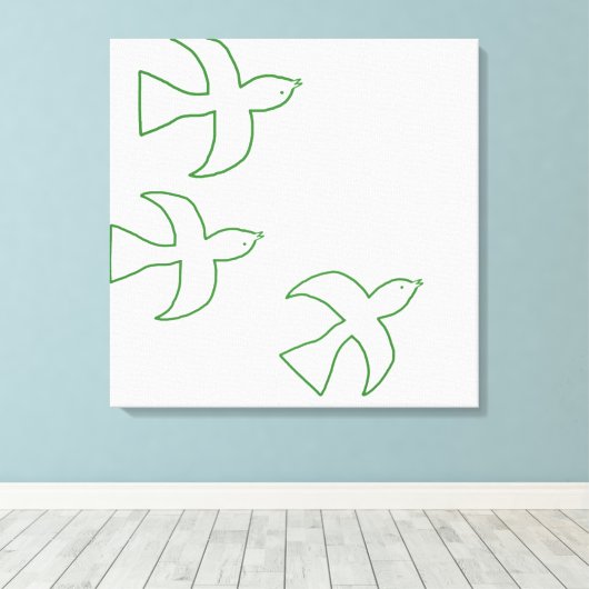 Vogelkunst Leinwanddruck (Insitu (Holzboden))