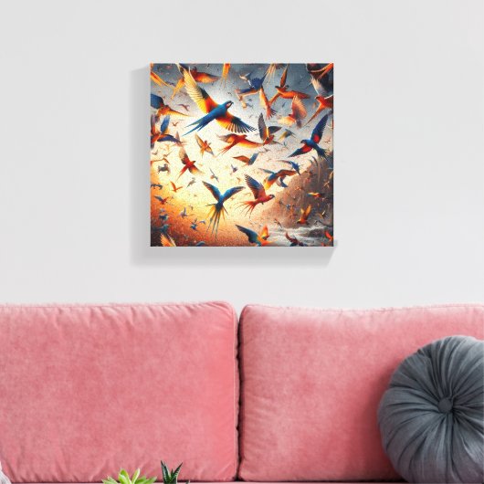 Vogelkunst Leinwanddruck (Insitu (Wohnzimmer))