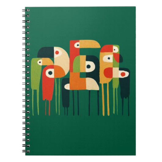 Vogelkunst Notizblock (Vorderseite)