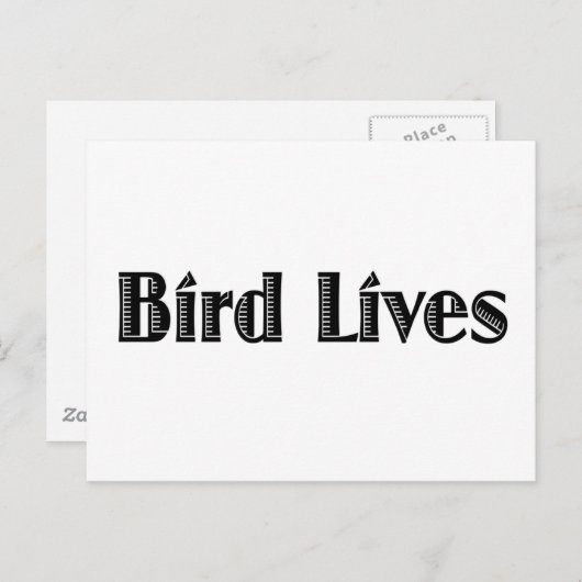 Vogelleben Postkarte (Vorne/Hinten)