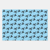 VogelliebeVögel Design Wrapping Paper Sheets Geschenkpapier Set (Vorderseite)