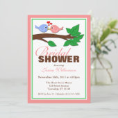 Vogelliebhaber auf einer Zweigstelle - Einladungen (Stehend Vorderseite)