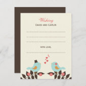 Vogelliebhaber Gästekarte Einladung (Vorne/Hinten)